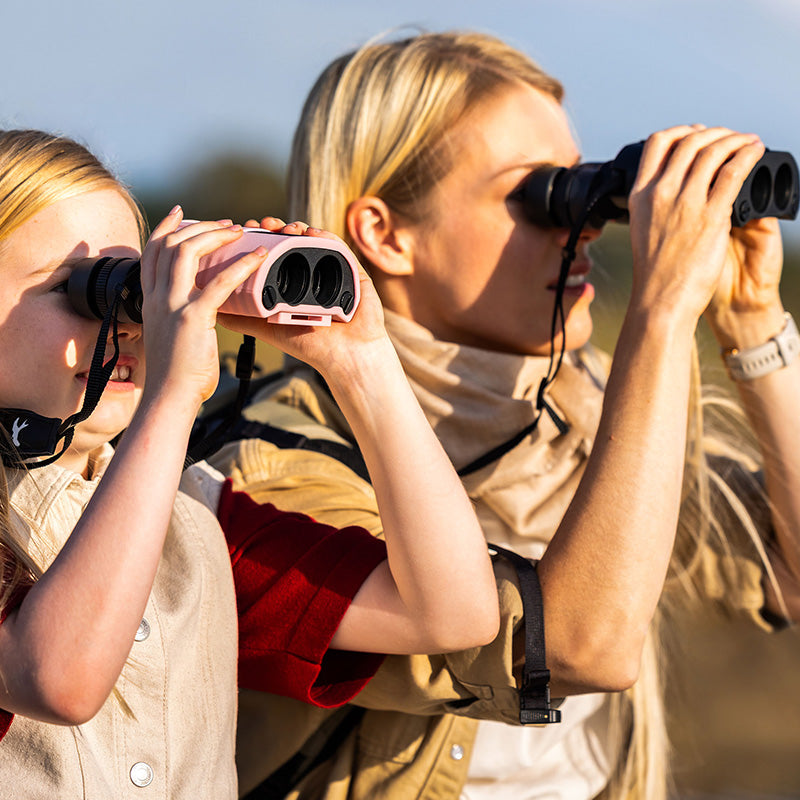 Kite APC Stabilized 30 II 10x30 Stabilised Binoculars in use - child